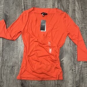 Vibrant Orange Ralph Lauren Blouse